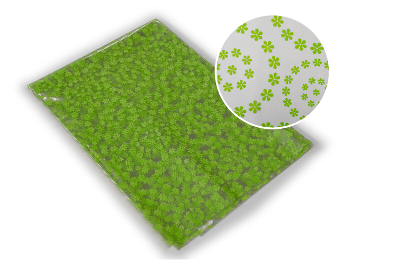 9571_celofan_zeleny_ctyrlistek